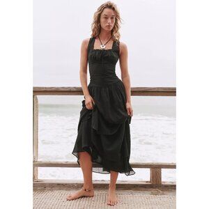Free People Black Midi Dress